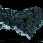 Malachite after Azurite, Plancheite