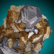 Galena  on Siderite