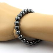 Hematite Bracelet 8 mm Beads.