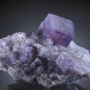 Fluorite with Chalcopyrite, Quartz