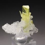 gem BRAZILIANITE, ALBITE