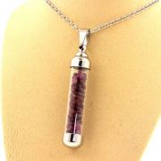 Raw Ruby Necklace.