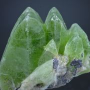 Peridot (var. Forsterite) gem crystals