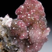 Apophyllite over Calcite with Quartz