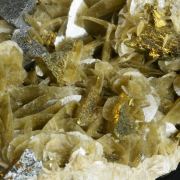 Tetrahedrite with Chalcopyrite on Siderite