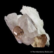 Topaz with Quartz and Cleavelandite