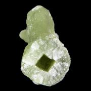 Prehnite “BOOT”-shaped cast after Anhydrite with Calcite