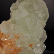 Fluorite (dodecahedral) on Quartz