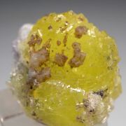 Chabazite on Prehnite on Tanzanite