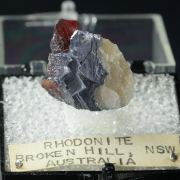 Rhodonite on Galena