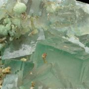 Fluorite with Adamite