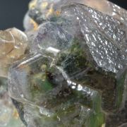 Fluorite- Modified cubes included by Foitite