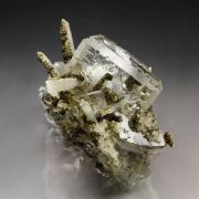 water-clear FLUORITE with QUARTZ inclusions