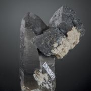 Smokey Quartz with Hematite PS Siderite and Onegite