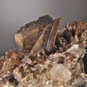 Titanite (Sphene) twinned crystals with minor Dolomite