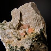 Pink Fluorite with Clinozoisite, Rhombic Adularia, Clinochlore etc.