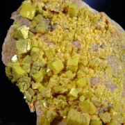Autunite - fine crystals from type locale