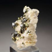 gem SPHALERITE var. CLEIOPHANE, CHALCOPYRITE