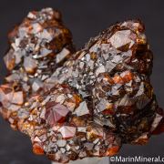 Spessartine with Quartz