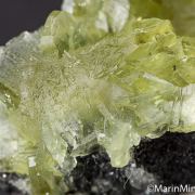Prehnite on Graphite