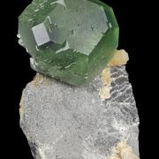 Fluorite (phantom) with Calcite