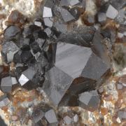 Spessartine on Microcline 