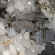 Bournonite, Quartz and Pyrite