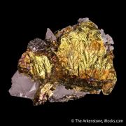 Chalcopyrite on Quartz