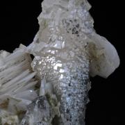 sceptered Quartz with Mangano-Calcite and Dolomite