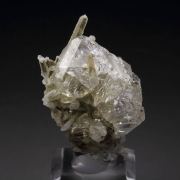 water-clear FLUORITE, QUARTZ