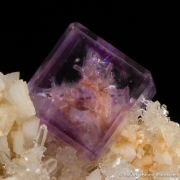 Fluorite on Dolomite with Quartz