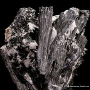 Manganite ps. Pyrolusite with Baryte