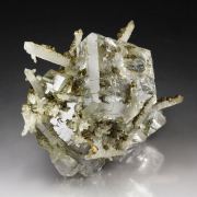 water-clear FLUORITE with QUARTZ inclusions
