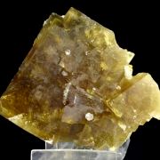 Fluorite, quartz, calcite, pyrite