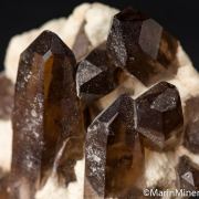Smokey Quartz on Feldspar