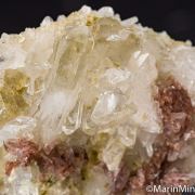 Axinite on Quartz with Albite