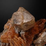 Cerussite on Barite