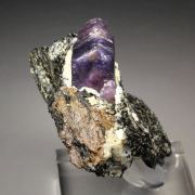 bi-color CORUNDUM var. RUBY, MUSCOVITE