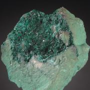 Brochantite on Malachite -historic
