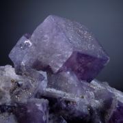 Fluorite with Chalcopyrite, Quartz