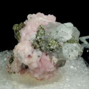 Rhodochrosite with Flourite and Pyrite