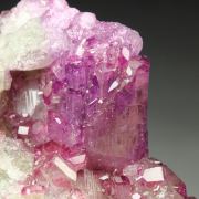 gem VESUVIANITE with RASPBERRY CAPS
