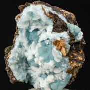 Calcite on Hemimorphite