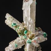 Malachite on Cerussite
