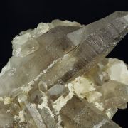 Quartz (var. Smoky) with Hematite