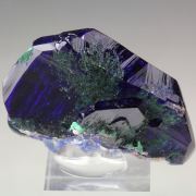 AZURITE, MALACHITE pseudomorph
