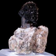 Goethite Spray on Smoky Quartz & Microcline