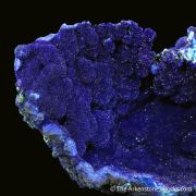 Azurite on Azurite (complete pocket)