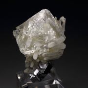 water-clear FLUORITE, QUARTZ