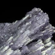 Fluorite with Barite after Laumonite 